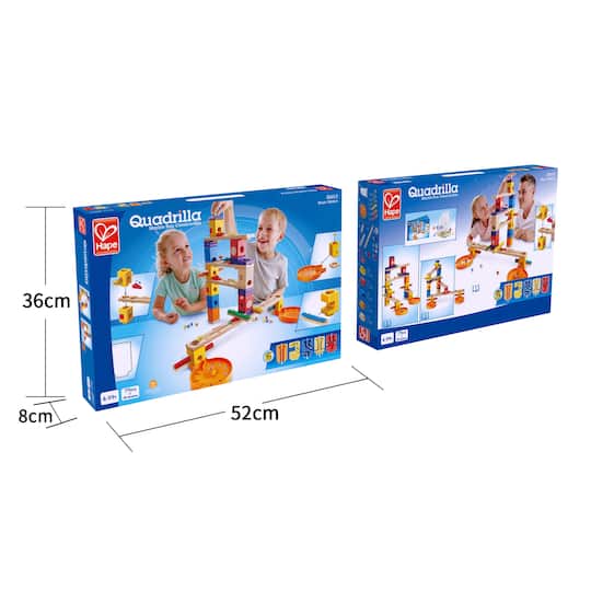 Hape Quadrilla Wooden Music Motion Marble Run Construction Set